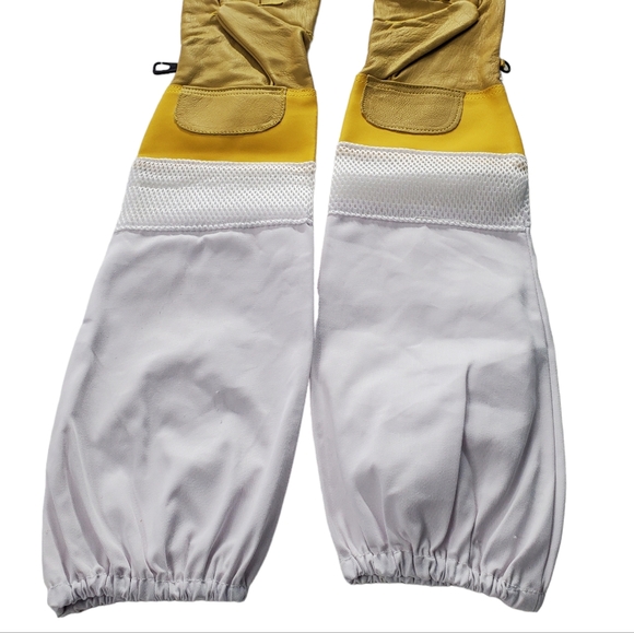 NEW Professional Beekeeping Ventilated Gloves Leather With Long Sleeves Size 2XL - Picture 8 of 9